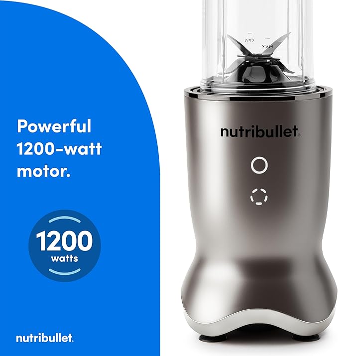nutribullet Ultra Personal Blender NB50500SS, 32 oz, Stainless Steel (Renewed)