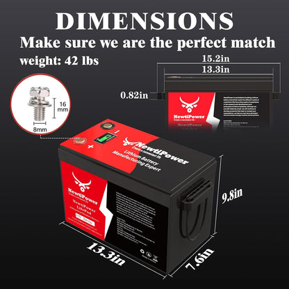 12V 300Ah Golf Cart Lithium LiFePO4 Battery with 200A BMS Grade A Cells Deep Cycle Rechargeable Battery,10000+ Cycles,Perfect for Golf Cart,Off Grid Applications (12.8V 300Ah)