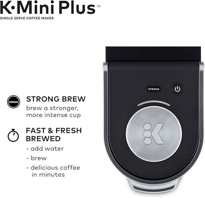 Keurig K-Mini Plus Single Serve Coffee Maker with Donut Shop Coffee Pods, 32 count