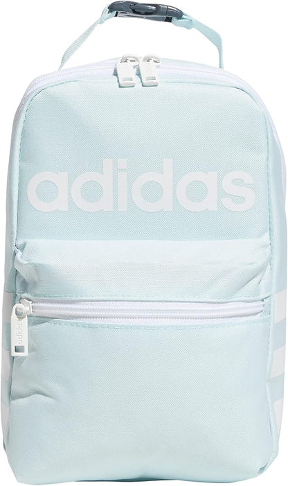 adidas Unisex Santiago Lunch Bag, Insulated School Food Container Box Discontinued, Almost Blue/White/2.0, One Size
