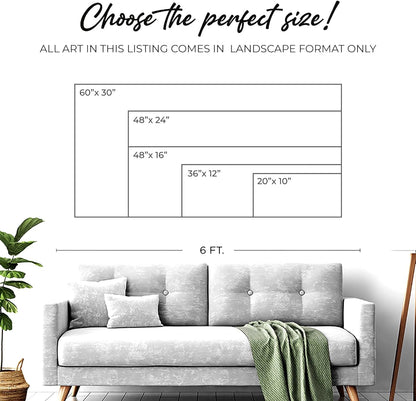 Tailored Canvases Gothic Family Wall Decor - Personalized Grunge Vintage Skeleton Room Decor for Home, Halloween Lovers, Men & Women for Bedroom, Living Room - Goth Spooky, Custom Couple Name, 48"x24"