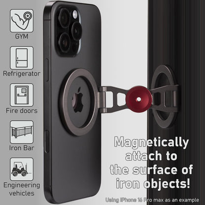 Magnetic Phone Stand with Fidget Spinner | Double Side Holder Ring for iPhone 12/13/14/15/16 and Magsafe Case | Stress Relief Toy | Portable Desk & Gym Accessory for Home Office Travel