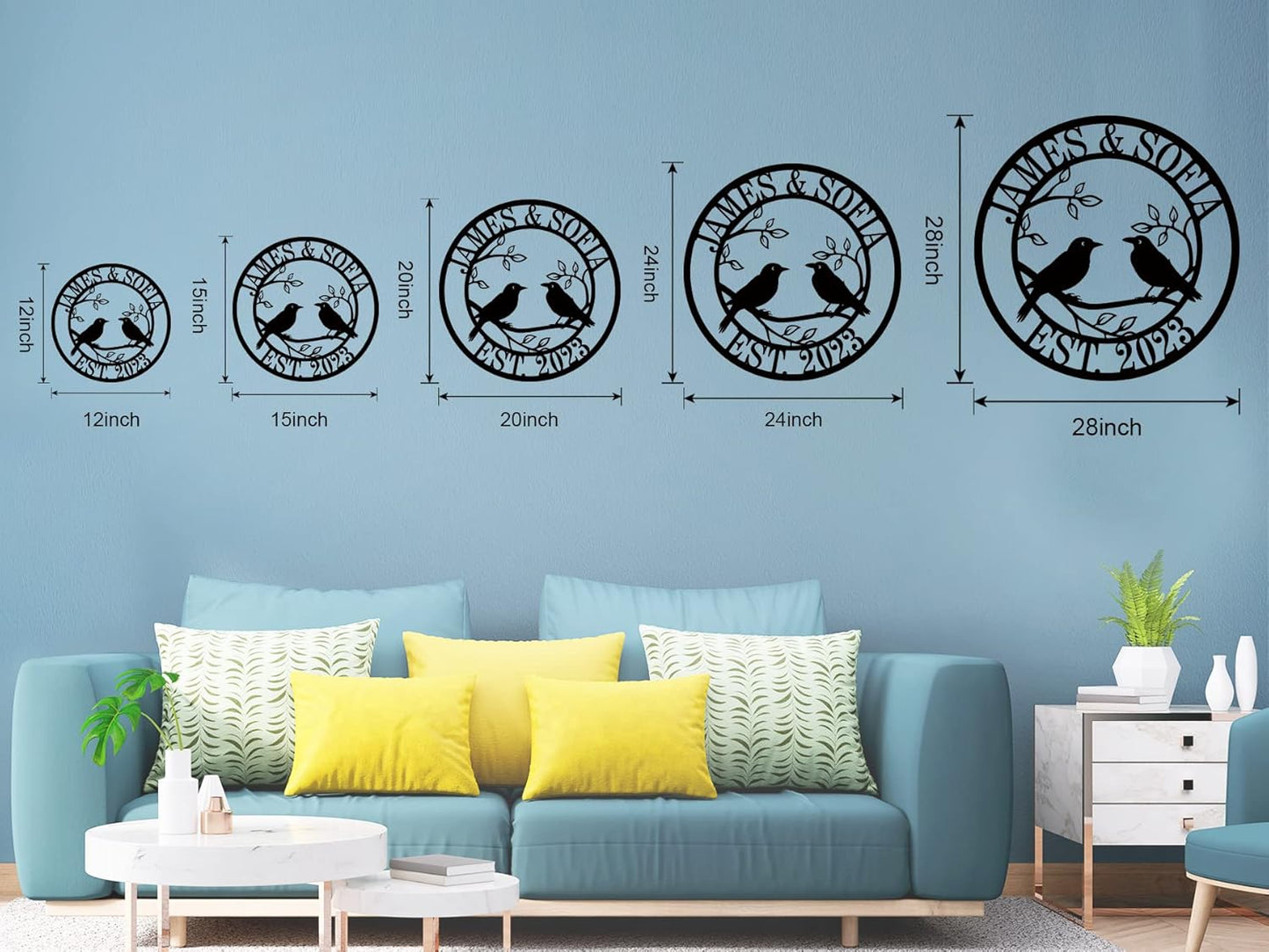 Personalized Anniversary Wedding Gifts for Couple | Wedding Gifts for Couples 2025 | Couples Gift for Her | Anniversary Wedding Date Sign