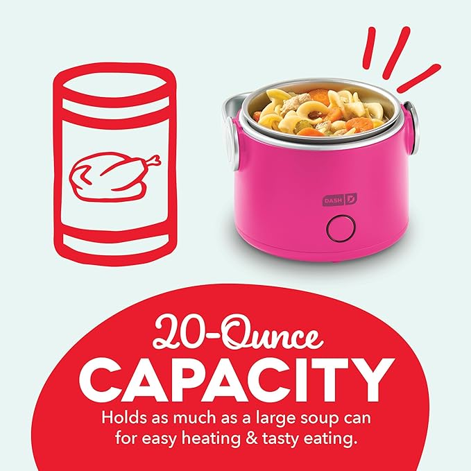 DASH Hot2Go™ Personal Food Warmer (20 Ounces) - Hot Pink