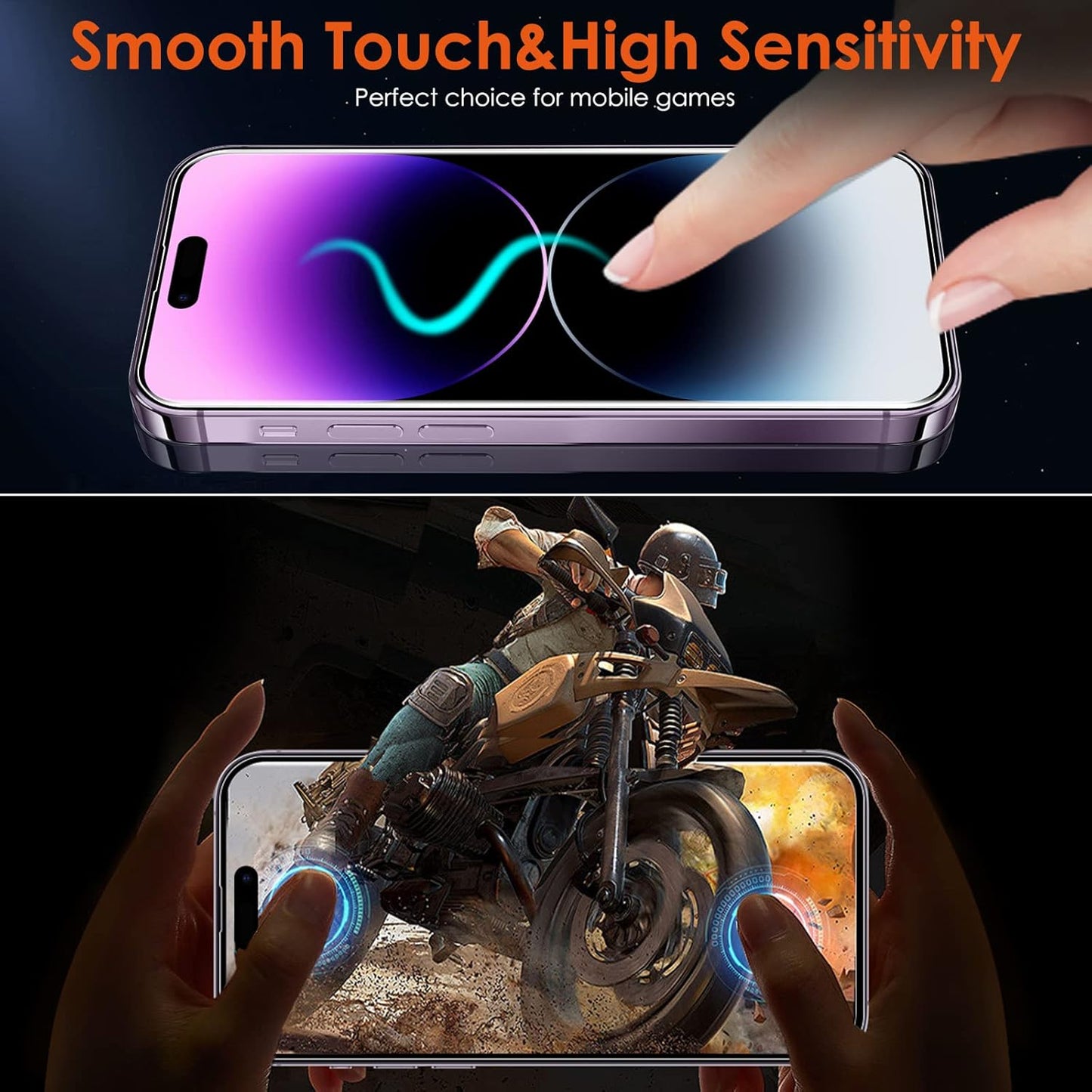 [3 Pack] Hydrogel Film Screen Protector for iPhone 14 Pro/iPhone 14 (6.1 inch), Soft TPU Transparent Protective Screen Protector Film (Not Tempered Glass)