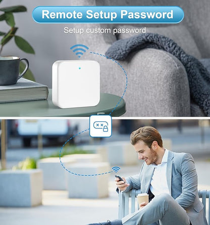 Veise G2 Gateway, Smart Deadbolt Wi-Fi Gateway, Remote Control, Compatible with DD Lock APP and TT Lock APP Remote Control
