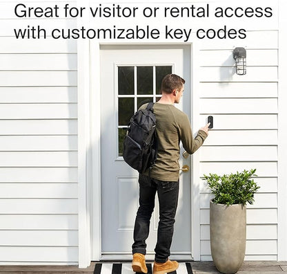 Level Smart Keypad Lock Accessory for Use with Any Level Smart Lock or Bolt, Weatherproof with LED Backlight, Bluetooth-Enabled Door Lock Accessory for Keyless Entry (Matte Black)