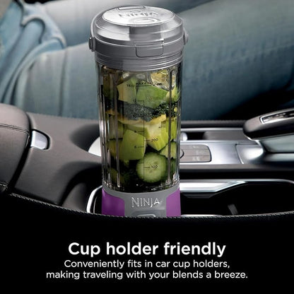 Ninja Blast 16 oz. Personal Portable Blender with Leak Proof Lid and Easy Sip Spout, Perfect for Smoothies, Cordless, USB-C Rechargeable, Dishwasher Safe Parts (Renewed) (Passion Fruit Purple)