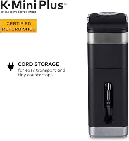Keurig K-Mini Plus Coffee Maker, Certified Refurbished, Black (Renewed)