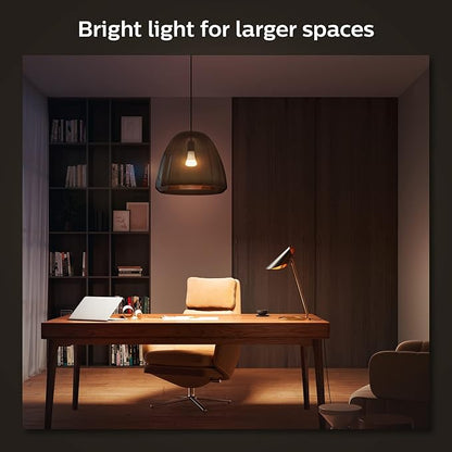 Philips Hue Smart LED A21 Bulb, Warm White Light 2700K, E26 Base, 13.5W, 1600 Lumens, Dimmable, Works with Alexa, Google Assistant, and Apple Home, 1pk