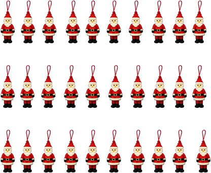 DIY Christmas Button Ornament Making Set - Snowman/Santa/Angel, Fun Holiday Craft Kit for All Ages, Ideal Xmas Tree Hanging Decor & Festive Gifts (30 pcs-A)