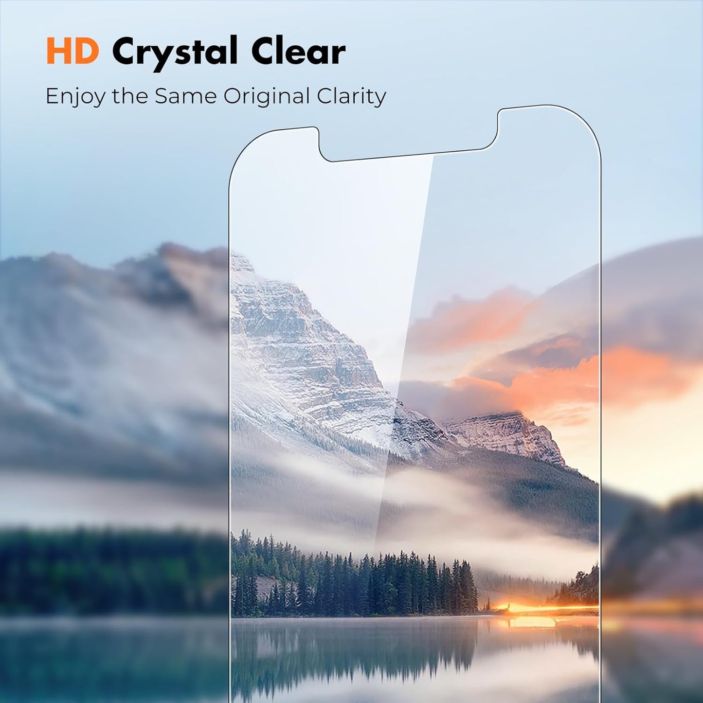 UNBREAKcable 3-Pack Screen Protector for iPhone 12 / iPhone 12 Pro, Double Shatterproof Tempered Glass [Easy Installation] [9H Hardness] [99.99% HD Clear] [Case Friendly] for iPhone 6.1 inch