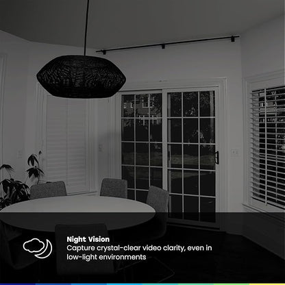 myQ Indoor Plug-in Security Camera Gen 2 – 2K Smart Wi-Fi Camera with Night Vision, Baby and Pet Monitor, Motion Detection and Alerts, 2-Way Audio & App Control