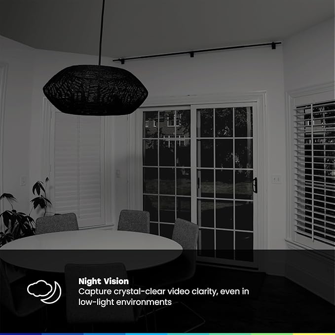myQ Indoor Plug-in Security Camera Gen 2 – 2K Smart Wi-Fi Camera with Night Vision, Baby and Pet Monitor, Motion Detection and Alerts, 2-Way Audio & App Control, 2 Pack