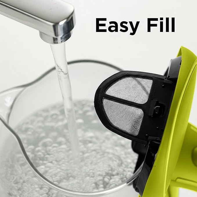 OVENTE Electric Kettle, 1.5L Borosilicate Glass Countertop Water Heater and Boiler for Coffee or Tea, BPA-Free, Auto Shut-Off,  Boil-Dry Protection, Removable and Washable Spout Filter, Green KG83G