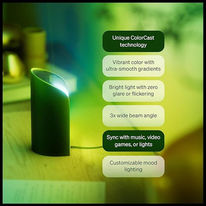 Philips Hue Play Smart Wall Washer (White), White & Color Light with ColorCast Technology, Bluetooth Compatible - 2 Pack