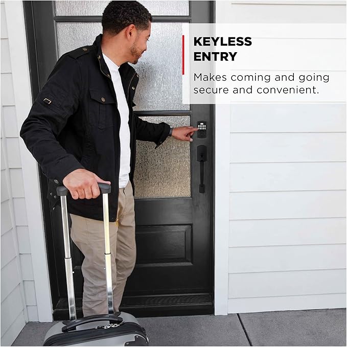 Kwikset 9250TRS-L03S Transitional Powerbolt 2 Electronic SmartCode Deadbolt SmartKey with RCAL Latch and RCS Strike Lifetime Brass Finish