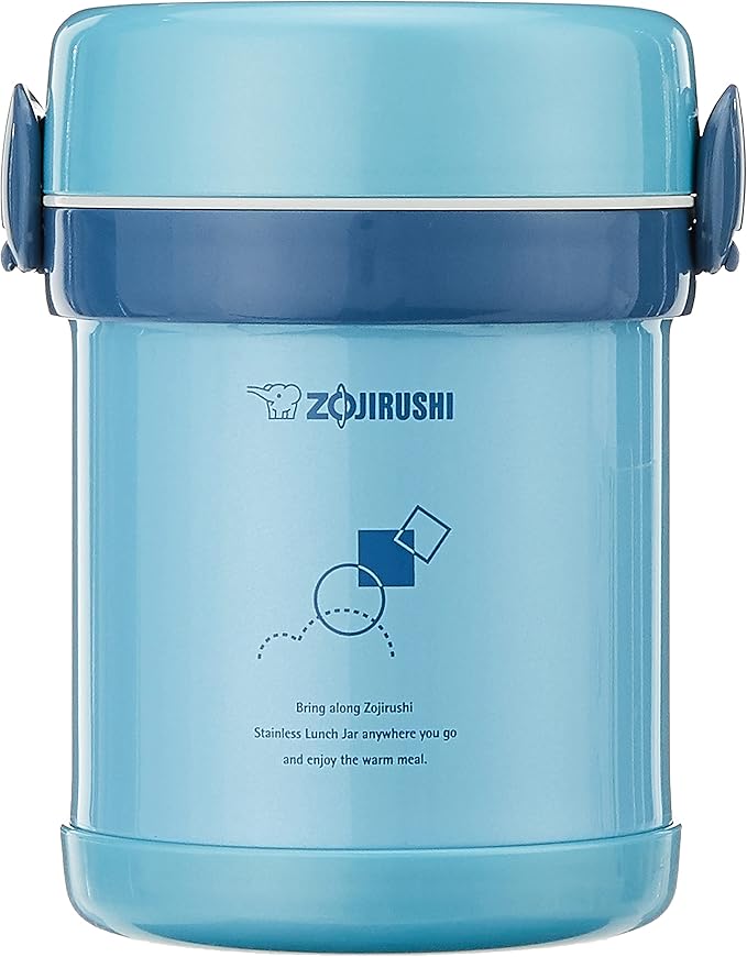 Zojirushi SL-MEE07AB Ms.Bento Stainless Lunch Jar, Aqua Blue