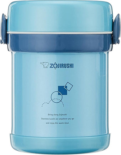 Zojirushi SL-MEE07AB Ms.Bento Stainless Lunch Jar, Aqua Blue