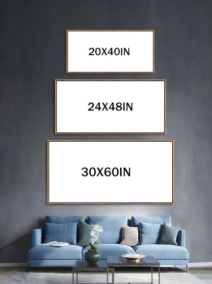 DINGDONG ART Modern Large Forest Canvas Wall Art for Bedroom | Landscape Wall Art for Living Room & Bathroom | Home Wall Decor 24x48 Inches Framed