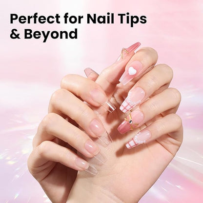 Beetles Mini UV Light for Gel Nails Tips – Small Flash Cure Lamp with Smart Sensor for Easy and Fast Nail Extensions, Cute and Portable UV LED Nail Lamp DIY Manicure Tools, Pink