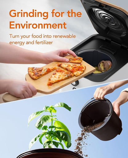 Electric Kitchen Composter, Indoor Smart Countertop Compost Bucket, Convert Food Waste and Residue into Compost
