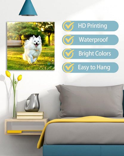 AbcCustomize Canvas Wall Art with Your Photos, Custom Canvas Prints for Bedroom, Living Room, Farmhouse Decor, Personalized Gifts