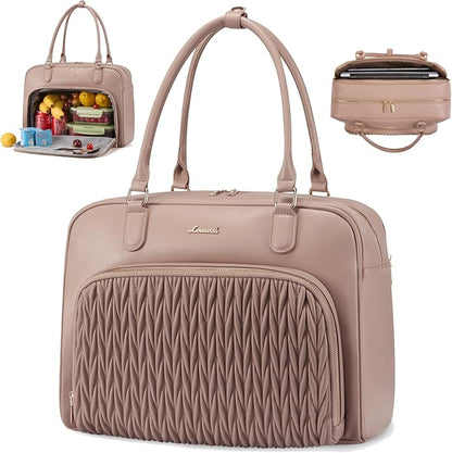 LOVEVOOK Tote Bag for Women,Light Puffer Tote Bag with Multi-pockets,Stylish Carry on Laptop Bags for Daily,Travel,Work,Gym | with Multi-pockets, Stylish, Carry on, for Daily, Travel, Work