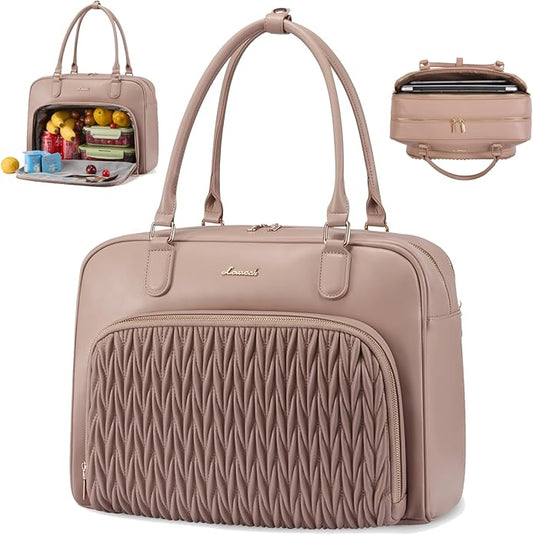 LOVEVOOK Tote Bag for Women,Light Puffer Tote Bag with Multi-pockets,Stylish Carry on Laptop Bags for Daily,Travel,Work,Gym | with Multi-pockets, Stylish, Carry on, for Daily, Travel, Work