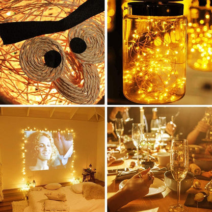 6 Pack Fairy Lights Battery Operated String Lights 7ft 20 LED Mini Twinkle Lights Silver Wire Lights for DIY Crafts Mason Jars Centerpiece Table Wedding Party Christmas Decor, Warm White & Cool White