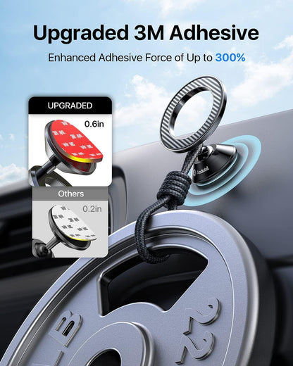 andobil for Magsafe Car Mount [20 Strongest Magnets & Upgraded 3M Adhesive] Dashboard Cell Phone Holder Magnetic Phone Holder for Car Compatible with iPhone 16 Pro Max 15 14 13 12 All MagSafe Cases