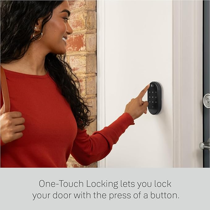 Yale Keypad - Smart Bluetooth Keypad for Yale Approach, Wi-Fi Lock, Smart Locks for Easy Pin Code Entry and One-Touch Locking
