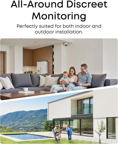 eufy PoE Turret Security Camera E41, NVR Wired Add On Cam, Requires eufy NVR,4K UHD, 24/7 Recording, Human/Vehicle/Pet AI Detection, Red and Blue Strobe, Plug and Play