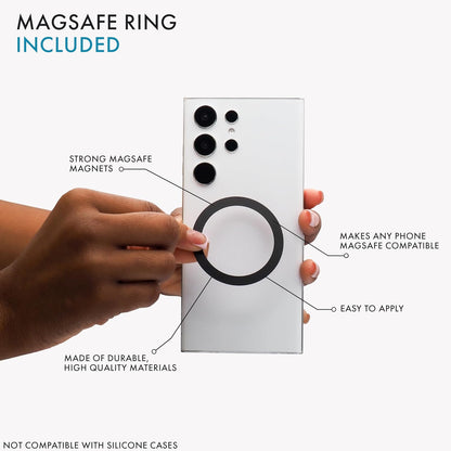 LoveHandle PRO MagSafe Compatible Magnetic Phone Grip w/Kickstand - Mount, Strap and Stand for Smartphone and Tablet - MagSafe Ring Included - Fits All Devices - The Starry Night