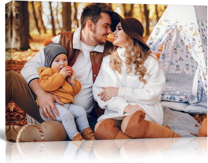 Custom Canvas Prints With Your Photos - Personalized Photo Gifts Framed Canvas Wall Art - Floating Frames & Gift Wrapping Available (8" Wx6 H)