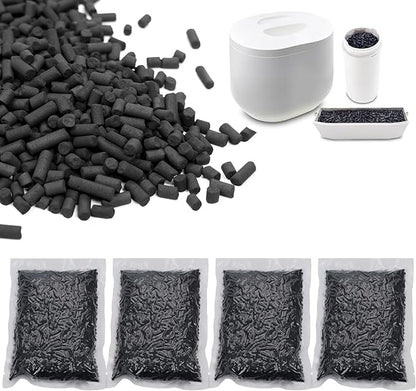 4 Pack Charcoal Refills for Lomi Smart Waste Kitchen Composter, 2.0 Pounds (Activated Charcoal Filters Keep Your Kitchen Smelling Fresh and Odour-Free)