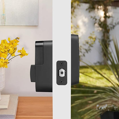 Yale Security Assure Lock 2 Deadbolt, Black Suede Keyed Smart Entry Door Lock with Wi-Fi Connected Keypad for Code Entry and Remote Access, YRD410-WF1-BSP
