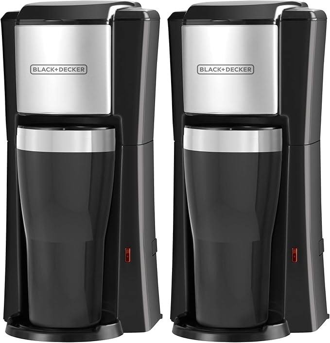 Single Serve Coffeemaker,Black,(Pack of 2)