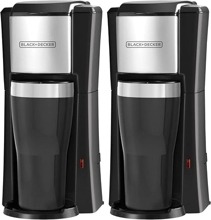 Single Serve Coffeemaker,Black,(Pack of 2)