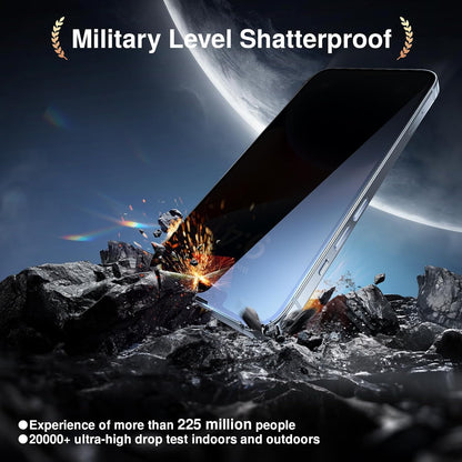 SMARTDEVIL 2+2Pack Privacy Screen Protector for iPhone 14 Plus with Camera Lens Protector,Shatterproof Tempered Glass [True 28°Anti Spy][9H Hardness][Automatic Dust-Elimination Install][Bubble Free]
