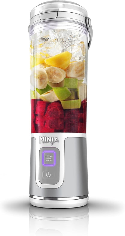 Ninja Blast Portable Blender, Cordless 18 Ounce Container, Personal Blender for Shakes and Smoothies, BPA Free, Leak Proof Lid, USB-C Rechargeable, White, BC151WHC (Version