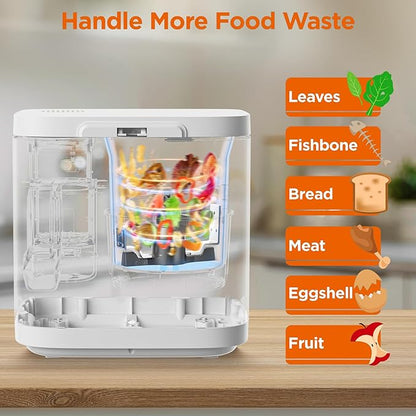 Electric Kitchen Composter, Indoor Smart Countertop Compost Bucket, Convert Food Waste and Residue into Compost