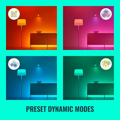 WiZ Connected 13ft LED Light Strip Base Kit + Extension - Flowing Multicolor LED Color-Changing Light Strip For Your Smart Home - Compatible with Alexa and Google Home Assistant