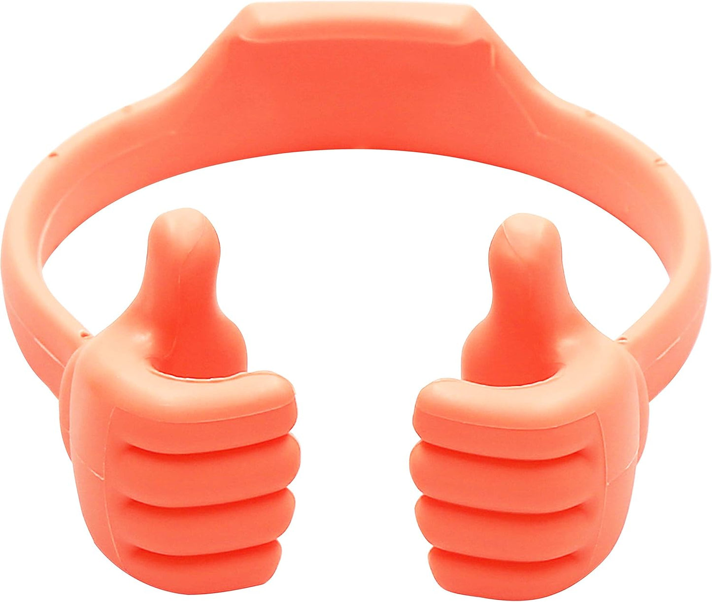 Honsky Thumbs-up Cell Phone Stand Holder, Tablet Stand Cradle for Desk Desktop Smartphone Cellphone Mobile Phone Tablets - Universal Adjustable Flexible, Light Red