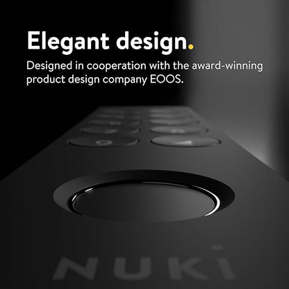 Nuki Keypad 2, Fingerprint Door Access, Secure Code Entry for Smart Lock, Easy Install, Keyless Entry for Kids, Seniors, Guests, Smartphone-Free Access