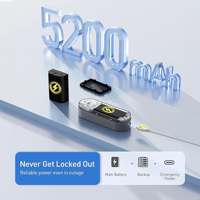Smart Video Door Lock with 2K Doorbell Camera, Fingerprint & Keypad Keyless Entry, WiFi Deadbolt with PIR Motion Detection & Real-Time Package Alerts, App & Voice Control (Alexa & Google)