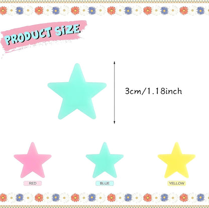 100Pcs Glow in The Dark Stars Wall Stickers, Self-Adhesive Luminous Decor for Bedroom, Room and Home Art, Fluorescent Night Sky Ceiling Decals for Party, Room Decorations