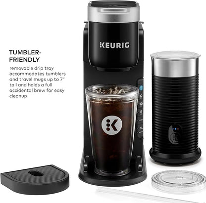 Keurig K-Café Barista Bar Single Serve Coffee Maker and Frother, with 3 Brew Sizes, Hot and Cold Coffee Capabilities, 2oz Coffee Shot Button, Black