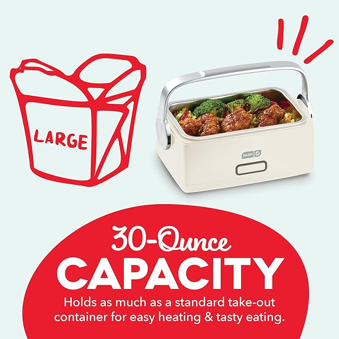 DASH Hot2Go™ Personal Food Warmer (30 Ounces, with spoon & fork)