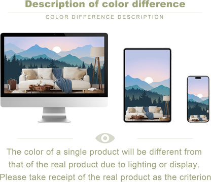 Natural Mountain Forest Landscape Wallpaper Mural for Living Room, Bedroom, Dinning Room, Large Background Waterproof Wall Decor(Not Peel and Stick)
